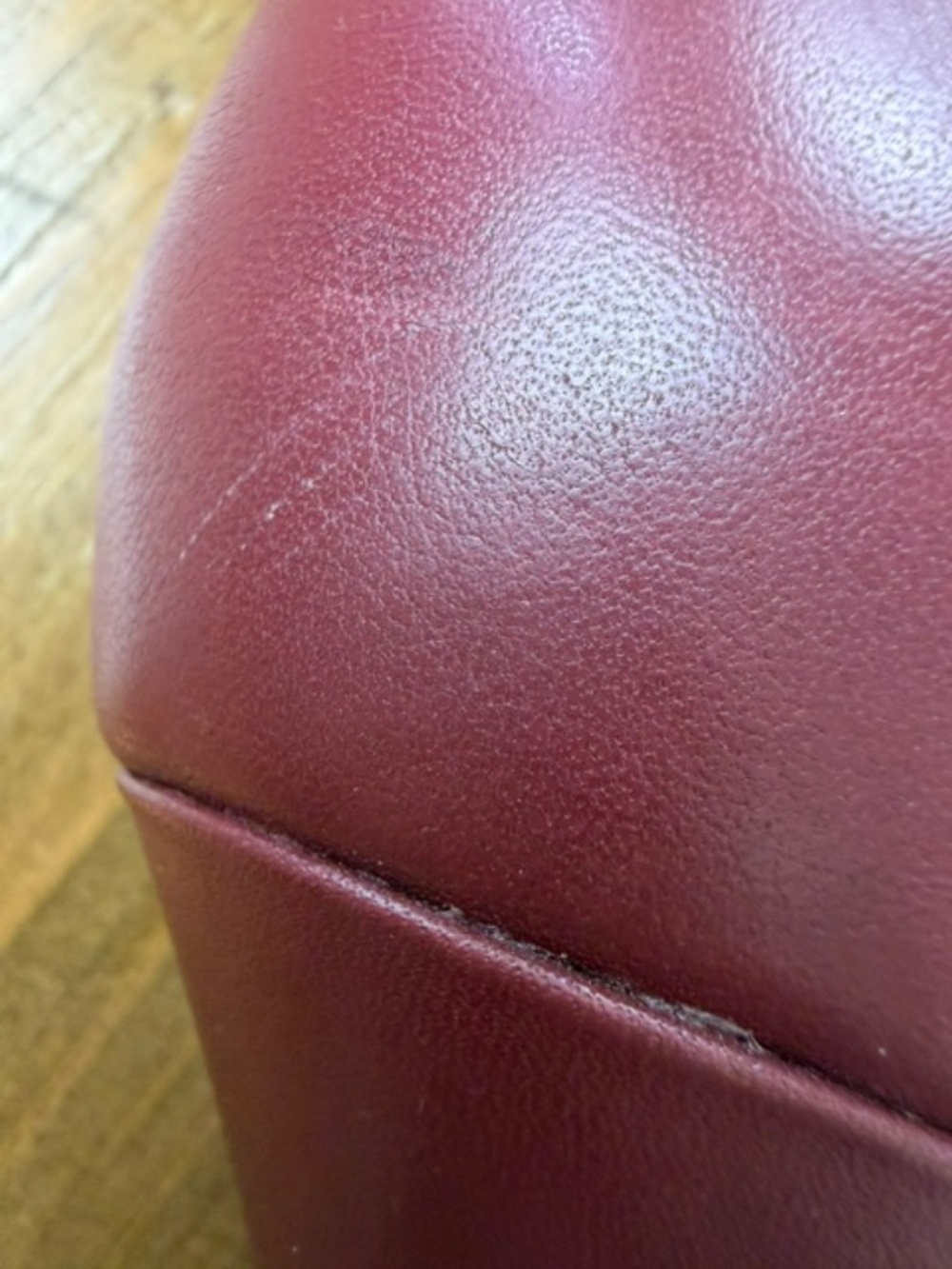 Sam Edelman Kinzey Burgundy Leather Pointed Toe Kitten Heel Booties Size 7M - Picture 11 of 14